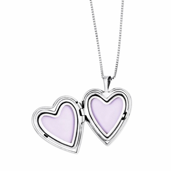 n Butterfly Heart Locket And Necklace - Picture 2 of 4